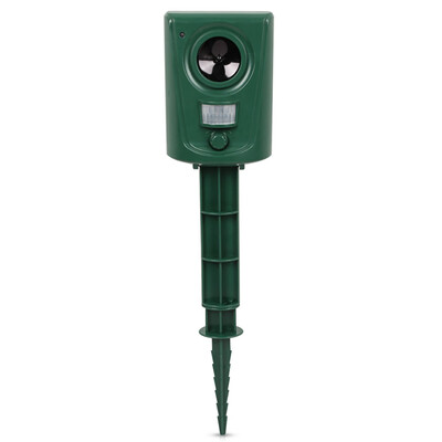 

Ultrasonic Animal Bird Repeller Outdoor IPX4 Waterproof PIR Sensor LED Light