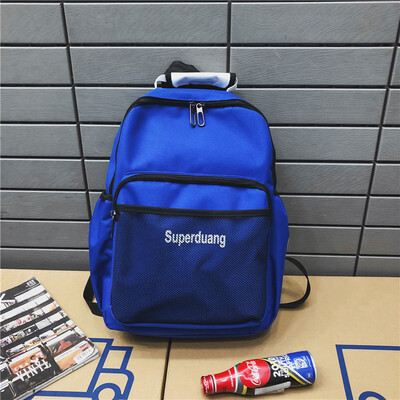 

Mans Korean version of ulzzang high school students backpack personality Harajuku collision color ins super-hot shoulder bag trav