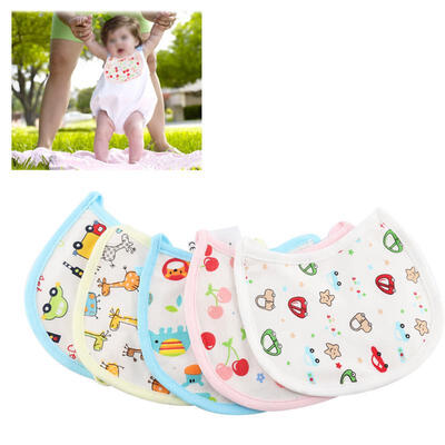 

Greensen 10pcs Infant Cute Cartoon Saliva Towel Waterproof Newborn Baby Bib