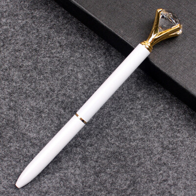 

Siaonvr Cute Ballpoint Pen Crystal Fashion Girl 19 Carat Of Diamond Big Metal Pen School