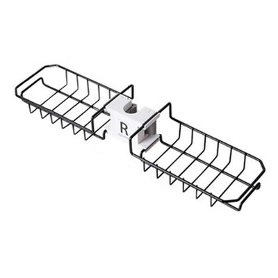

Kitchen Sink Faucet Rack Multi-Function Punch-Free Drain Rack Sponge Rag Storage Shelf
