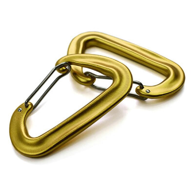 

2 PCS High Duty Carabiner 12KN Ultralight Clip Outdoor Camping Hammocks Traveling Backpacking Wire Gate Carabiners