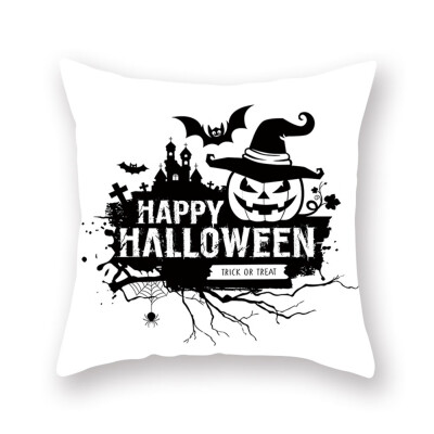 

Cartoon Skull Halloween Cushion Cover Nightmare Before Christmas Decor Throw Pillows Car Sofa Home Decorative Pillow Case