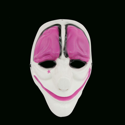 

FUNNYBUNNY Halloween Mask Harvest Day Flag Clown Head Red Mask Party Plastic Ball Mask Full Face Adults Party Accessories
