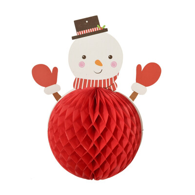 

Unique Santa Claus Paper Ball Pull Flower Christmas Tree Pull Flower Decoration Festive Party Supplies