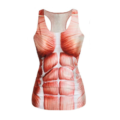 

Europe Fashion Women Tank Top Galaxy Digital Print Colorful Vest Round Neck Sleeveless Casual Camisole