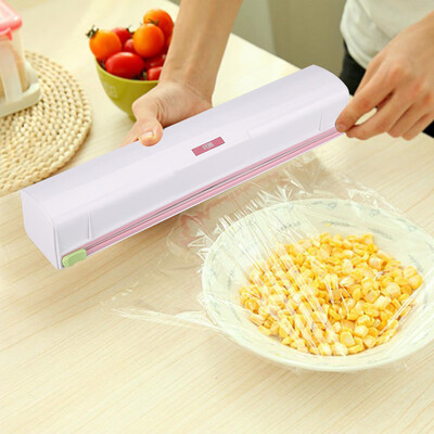 

Plastic Food Wrap Dispenser Wrap Cutter Foil&Cling Film Cutte Storage Kitchen Food Wrap Cutter Wrap Cutter