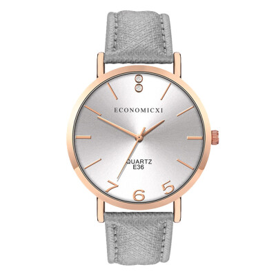 

RM Fashion Simple Belt Watch Without Digital Round Dial Female Quartz Watch