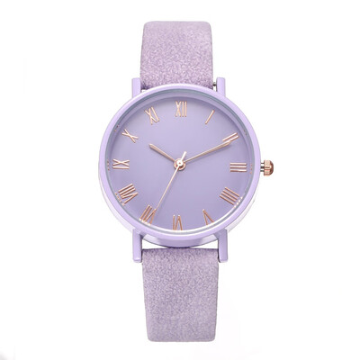 

New hot-selling fashion simple belt watch female models Luo