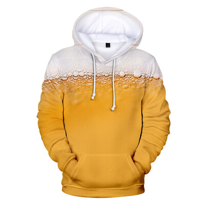 

Toponeto Mens Beer Festival New Style 3D Printing Long Sleeve Hoodies Sweatershirt Tops