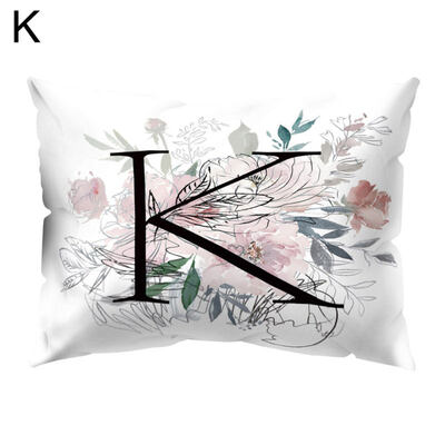 

Vintage Flower Letter Throw Pillow Protector Case Cushion Cover Bedding Articles