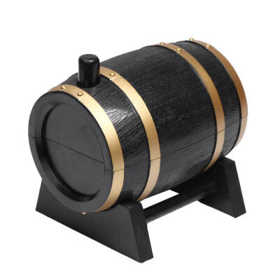 

Creative Plastic Wine Barrel Automatic Toothpick Box Container Dispenser