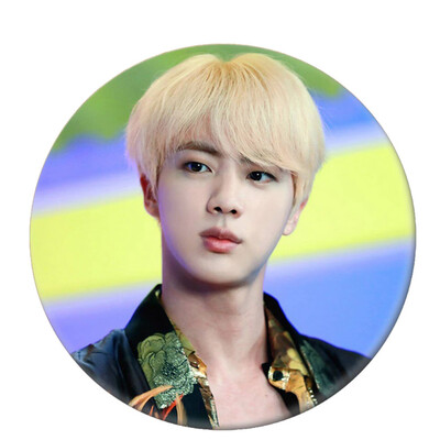 

Kpop BTS Cute Q Version Round Tin Plate Badge Cute Cartoon Brooch Bag Pendant Boys Girls Accessories Hot Gift for Fans