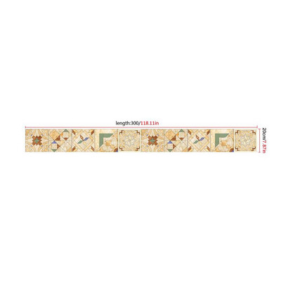

〖Follure〗20 x 300cm Home Bathroom Kitchen Wall Decor Tile Sticker Backsplash Wallpaper