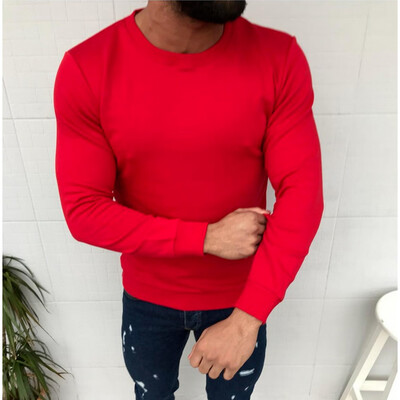 

Mens Slim Fit Long Sleeve T-Shirt Casual Sweater Shirt Jumper Tops Muscle Tee
