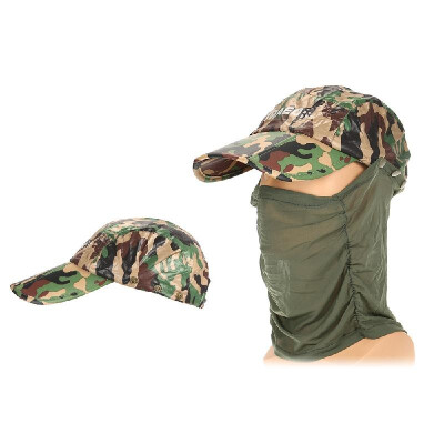 

Protection Sun Cap Removable Neck Face Flap Cover Cap for Fishing Hiking Garden Work Outdoor Activities