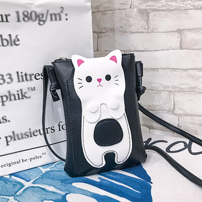 

Tailored Female Cat Mobile Phone Bag Cartoon Mini Bag Cute Wild Shoulder Messenger Bag