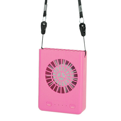 

USB Rechargeable Necklace Hanging Mini Fan 3 Speeds Handheld Fans Home Office Travel Air Cooling Desktop Fan