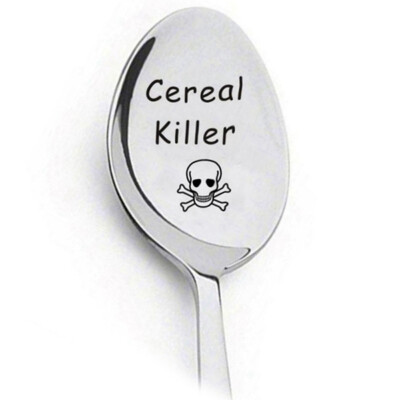 

1 2Pcs Cereal Killer Spoon-You Are My Favorite-You Are My Sunshine-Mom Coffee Spoon Long Handle Spoons Flatware Drinking Tools