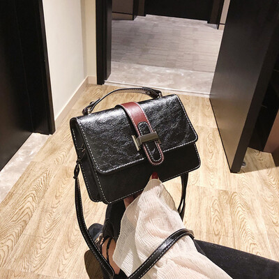 

Tailored Fashion Lady Retro Solid Color Versatile Shoulder Bag Messenger Bag Handbag