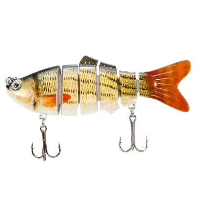 

10cm20g Lifelike 6 Jointed Sections Swimbait Fishing Lure Crankbait Hard Bait Fish Hook Fishing Tackle