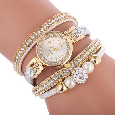 

2018 Stainless Steel luxury ladies WristWatch Analog Alloy Gift movement silent Unisex Retro Casual Womens Quartz Watch D