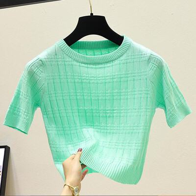 

Women Striped Short Sleeve T-Shirt Ladies Loose Fit Blouse Tops Holiday Casual