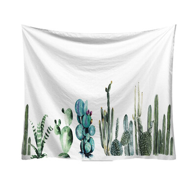 

Toponeto Fashion Tapestry Green Cactus Style Pattern Decorative Tapestry Home Decor