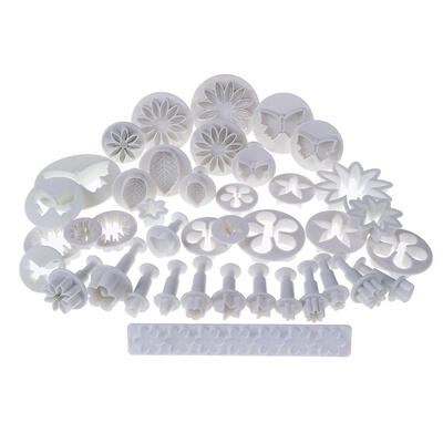 

304050pcs Plastic DIY Fondant Cake Mould Set Cookie Bake Mold Decor Tools