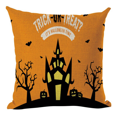 

Halloween Multi Designs Decorative Throw Pillow Cover Flax Square Pillow Case Witch for Home Bar Halloween Hot Selling Supplies