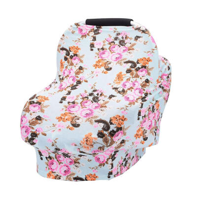

Flowers Print Baby Nursing Privacy Cover Stroller Soft Breastfeeding Covers