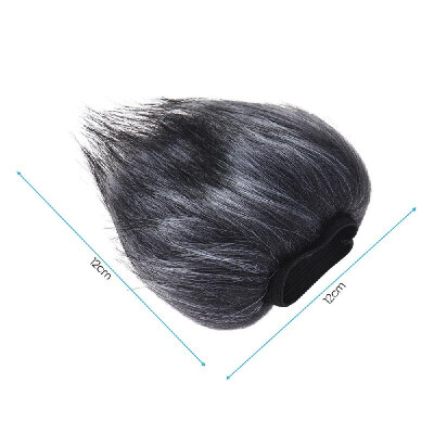 

EY-M23 Furry Outdoor Microphone Windscreen Artificial Fur Muff Wind Cover 12cm12cm  D for Zoom H1 H2N H4N Pro H6 for Sony D5