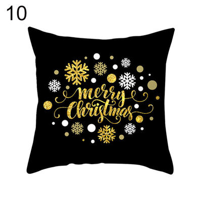 

Chrismas Snowflake Elk Star Pillow Case Cushion Cover Office Home Sofa Decor