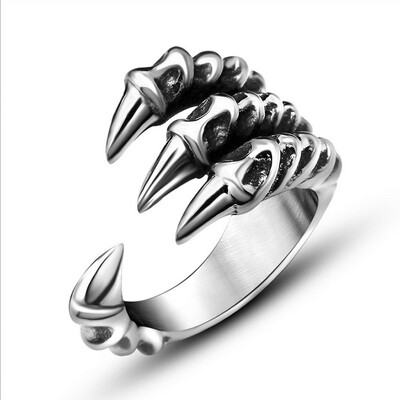 

Personality domineering ring men Titanium steel ring Korean version of the tide male single ring jewelry accessories to send boyfr