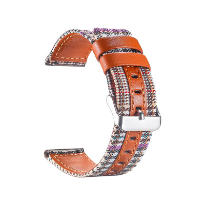 

〖Follure〗Luxury Canvas Leather Watch Band Wrist Strap For Apple Watch Series 4 40MM