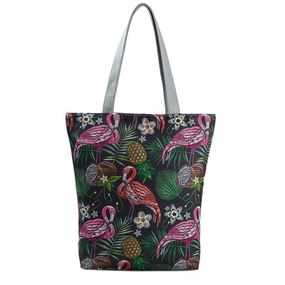 

Tailored Casual Canvas Tote Handbag Women Cartoon Unicorn Printed Shoulder Bag