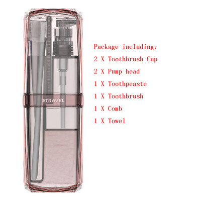 

Gobestart 1Set Portable Travel Camping Toiletry Organizer Toothbrush Razor Holder Wash Cup
