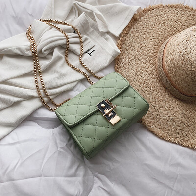 

2019 New Fashion Women Brand Designer Small Cross Body Bag Mini Chain Mother&Daughter Shoulder Bag Plaid Messenger Bag Bolso