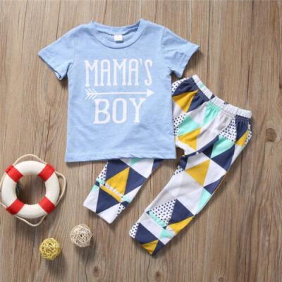 

UK Toddler Kids Baby Boy Short Sleeve Tops T-shirt Cotton Pants Legging Outfits