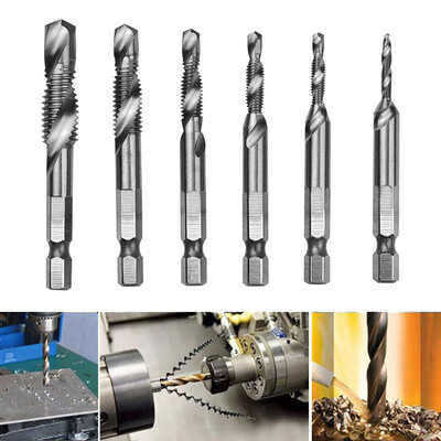 

〖Follure〗M3-M10 635MM High Speed Steel Metric Composite Tap Drill Bit Tap