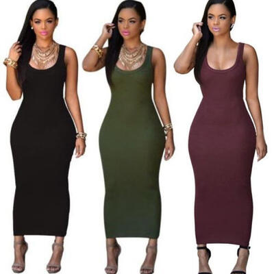 

Boho Women Floral Maxi Dress Sleeveless Summer Evening Long Skirt Beach Sundress