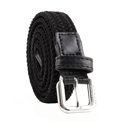 

Canvas Unisex belt fashion elasticity weaving Canvas Alloy pin buckle Men belt casual simple Men&Women belt