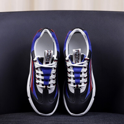 

Super fire mens shoes casual shoes sports shoes shoes 2018 autumn new leather color matching laces old shoes