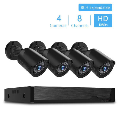 

Home Security Camera System 8Channel H264 Security Digital Video Recorder 4pcs Surveillance Cameras Support Motion Detection N