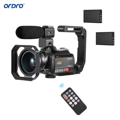 

ORDRO AC5 4K WiFi Digital Video Camera Camcorder Recorder DV 24MP 31 Inch IPS Touchscreen 12X Optical Zoom Time-Lapse Face Detect