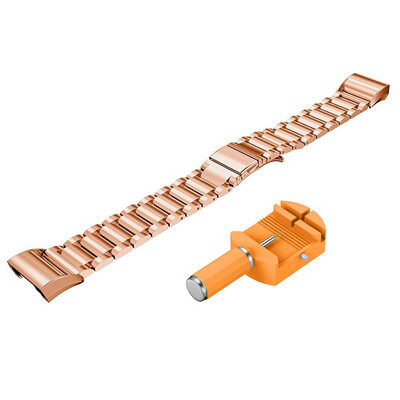 

〖Follure〗Stainless Steel Replacement Metal Wristband Watch Band For Fitbit Charge 2 BK