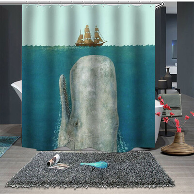 

〖Follure〗Popular Waterproof Shower Curtain With 12 Hooks Printed Bathroom 180x180cm