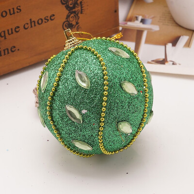 

Tailored Christmas Rhinestone Glitter Baubles Ball Xmas Tree Ornament Decoration 8CM