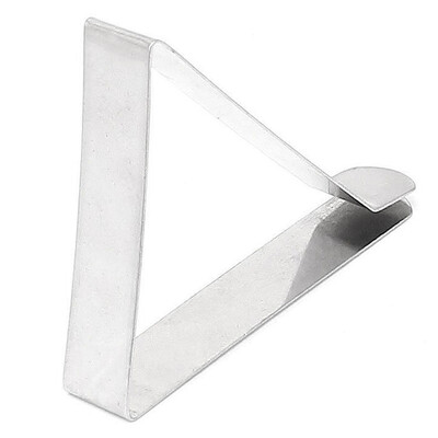

4pcs Stainless Steel Tablecloth Tables Cover Clips Holder Cloth Clamps Picnic Holder
