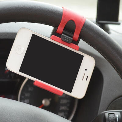 

Hot Sale Universal Car Accessories Steering Wheel Clip Cradle Phone Holder Stand